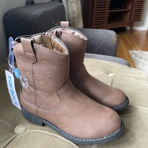 Carter's Brown Kids' Boots with Side Zipper